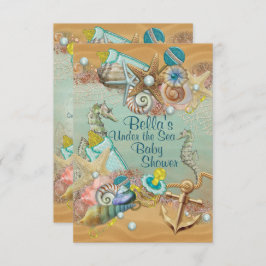 Uitnodiging voor Under the Sea Baby Shower