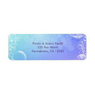 Uitnodiging voor Under the Sea Enchanted Bubbles-f Etiket