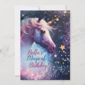 Uitnodiging voor Unicorn Design Party (Voorkant)