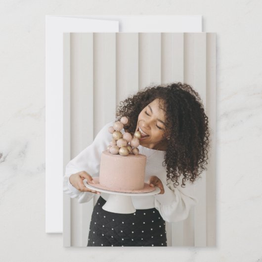 Uitnodiging voor unieke Newspaper Birthday Party (Achterkant)