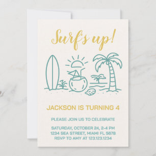 Uitnodiging voor Up Birthday Party van Editable Su