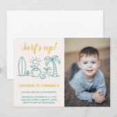 Uitnodiging voor Up Birthday Party van Editable Su (Voorkant / Achterkant)