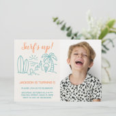 Uitnodiging voor Up Birthday Party van Editable Su (Staand voorkant)