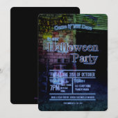 Uitnodiging voor Urban Decay Alley Halloween Party (Voorkant / Achterkant)