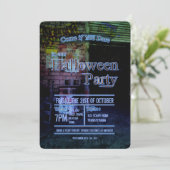 Uitnodiging voor Urban Decay Alley Halloween Party (Staand voorkant)