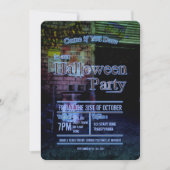 Uitnodiging voor Urban Decay Alley Halloween Party (Voorkant)