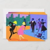 uitnodiging voor Urban Rooftop Party voor retro (Voorkant)