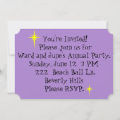 uitnodiging voor Urban Rooftop Party voor retro (Achterkant)