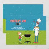 Uitnodiging voor Vaderdag BBQ (Voorkant / Achterkant)