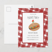 Uitnodiging voor Vaderdag BBQ Picknick Evenement S (Voorkant / Achterkant)