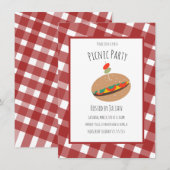 Uitnodiging voor Vaderdag BBQ Picknick Evenement S (Voorkant / Achterkant)