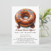 Uitnodiging voor Vaderdag Brunch – Donut Feestje (Staand voorkant)