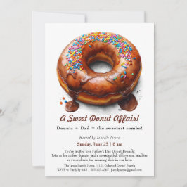 Uitnodiging voor Vaderdag Brunch – Donut Feestje