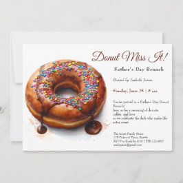 Uitnodiging voor Vaderdag Brunch – Donuts & Koffie