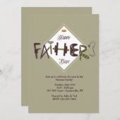 Uitnodiging voor vaderdag-pictogrammen (Voorkant / Achterkant)