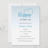 Uitnodiging voor vaderdag, Vaderdag Brunch Lunch (Voorkant)