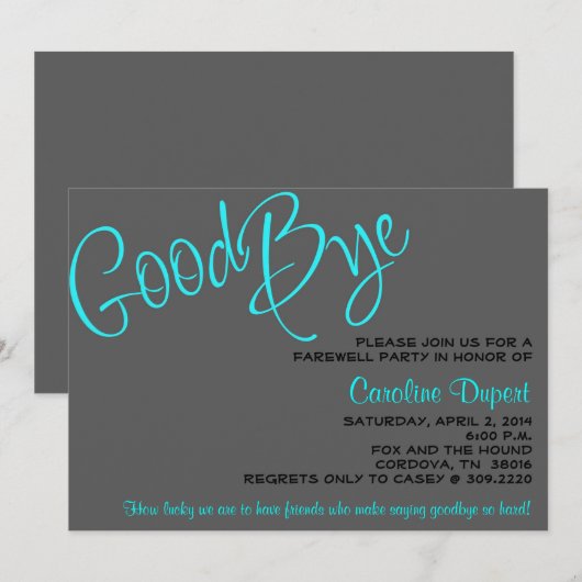 Uitnodiging voor vakantie (Voorkant / Achterkant)