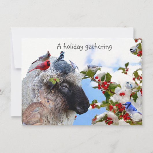 Uitnodiging voor vakantie/winter (Voorkant)