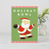 Uitnodiging voor vakantiebowlen (Staand voorkant)