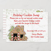 Uitnodiging voor vakantiekoekjesruil (Voorkant / Achterkant)