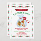 Uitnodiging voor vakantiekoekjesruil (Voorkant / Achterkant)
