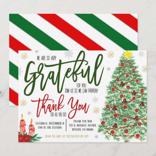 Uitnodiging voor vakantiewaardering (Voorkant / Achterkant)