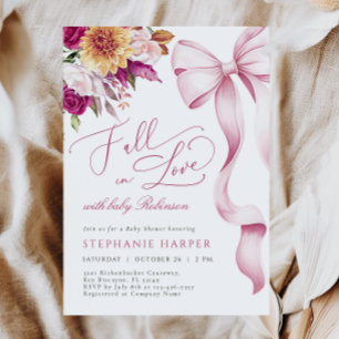 Uitnodiging voor Valentijns Baby Shower met Roze S