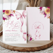 Uitnodiging voor Valentijns Baby Shower met Roze S