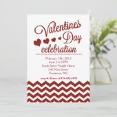 Uitnodiging voor Valentijnsdag (Staand voorkant)