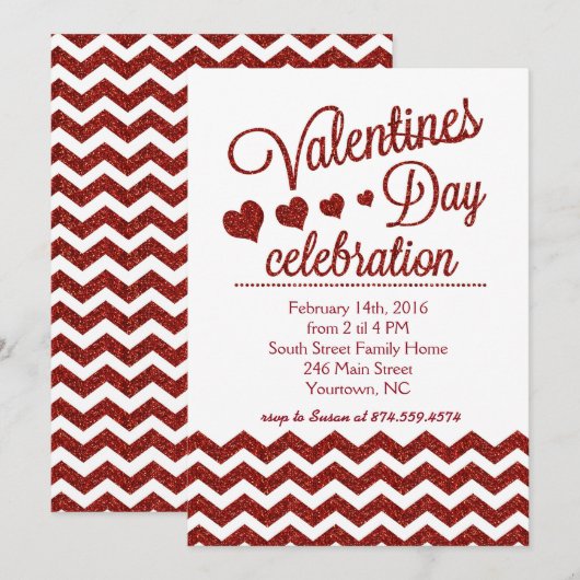 Uitnodiging voor Valentijnsdag (Voorkant / Achterkant)