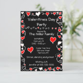 Uitnodiging voor Valentijnsdag (Staand voorkant)