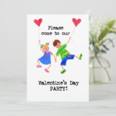 Uitnodiging voor Valentijnsdag (Staand voorkant)