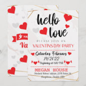 Uitnodiging voor Valentijnsdag (Voorkant / Achterkant)