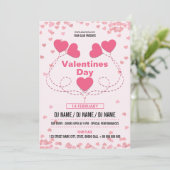 Uitnodiging voor Valentijnsdag (Staand voorkant)