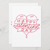 Uitnodiging voor Valentijnsdag (Voorkant / Achterkant)