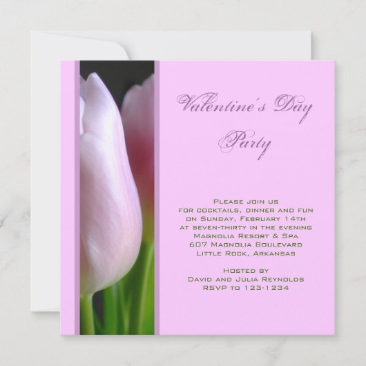 Uitnodiging voor Valentijnsdag (Voorkant)