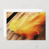 Uitnodiging voor vallende bladeren (Voorkant / Achterkant)