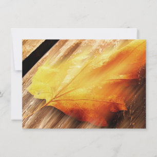 Uitnodiging voor vallende bladeren