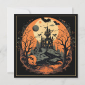 Uitnodiging voor Vampire Manor Halloween Party (Achterkant)