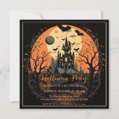 Uitnodiging voor Vampire Manor Halloween Party (Voorkant)