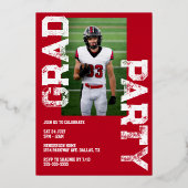 Uitnodiging voor Varsity Sports Graduation Party (Achterkant)