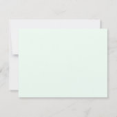 Uitnodiging voor verfijnde Stork Green Baby shower (Achterkant)