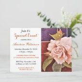 UITNODIGING VOOR VERFIJNDE VERRASSINGSFEESTEN (Staand voorkant)