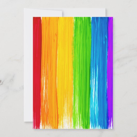 Uitnodiging voor verfschilderfeest, kunst verjaard (Achterkant)