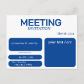 uitnodiging voor vergadering (Voorkant)