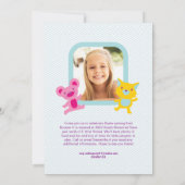 Uitnodiging voor verjaardag *Jump, Bounce & Play* (Achterkant)