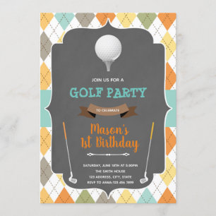 Uitnodiging voor verjaardag mini-golf