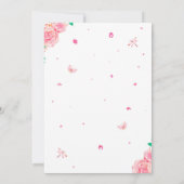 Uitnodiging voor verjaardag van Ballerina (Achterkant)