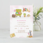 Uitnodiging voor verjaardag van bibliotheek (Staand voorkant)