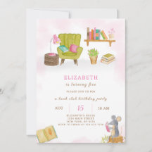 Uitnodiging voor verjaardag van bibliotheek